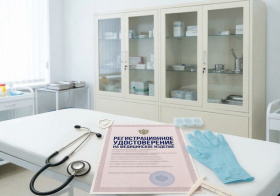 Регистрационное удостоверение на медицинские шкафы производства STR Medical Регистрационное удостоверение на медицинские шкафы производства STR Medical